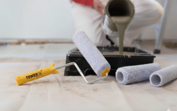 Paint Roller and Brush