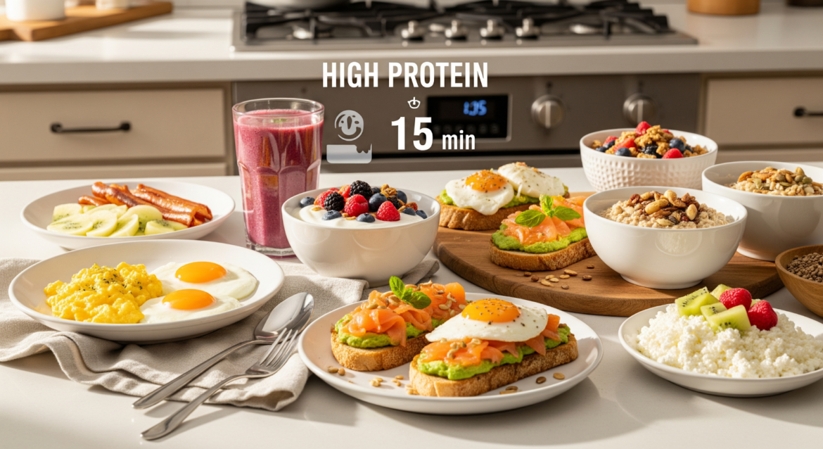 Eat Smart in the Morning: 12 High-Protein Breakfasts Ready in 15 Minutes