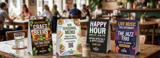 Custom Table Tents Canada